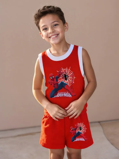 2-Piece Spiderman Quick Drying Breathable Basketball Set