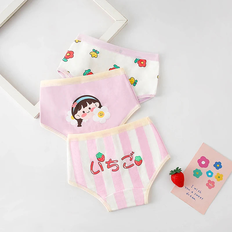 3-Piece Floral Cotton Panties