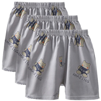 3-Piece Cotton Casual Summer Shorts