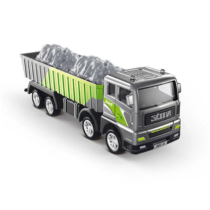 Engineering Diecast Inertial Driving Tractor, Excavator, Bulldozer, Crane, Kids Truck