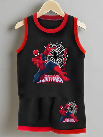 2-Piece Spiderman Quick Drying Breathable Basketball Set