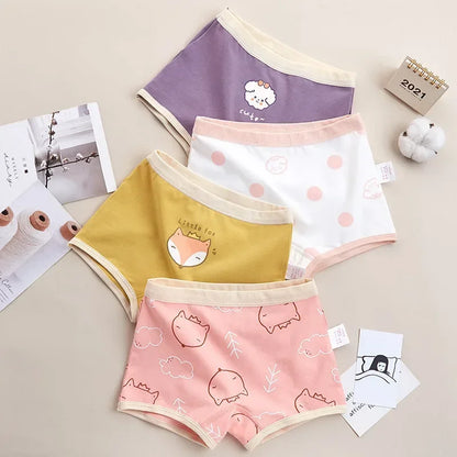 4-Piece Cotton Breathable Panties