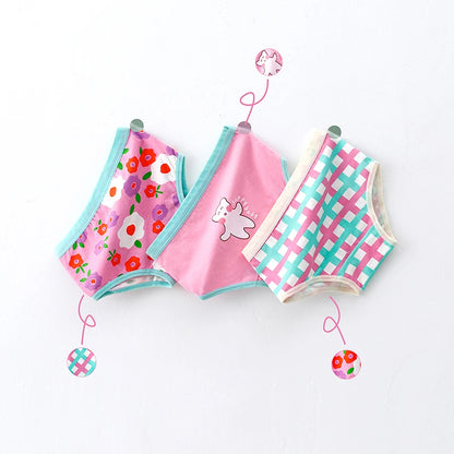 3-Piece Floral Cotton Panties