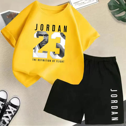 2-Piece Summer Sport Short-Sleeved Set