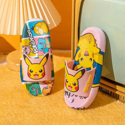 Cartoon Pikachu Flip-flops
