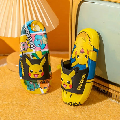 Cartoon Pikachu Flip-flops