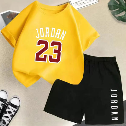 2-Piece Summer Sport Short-Sleeved Set