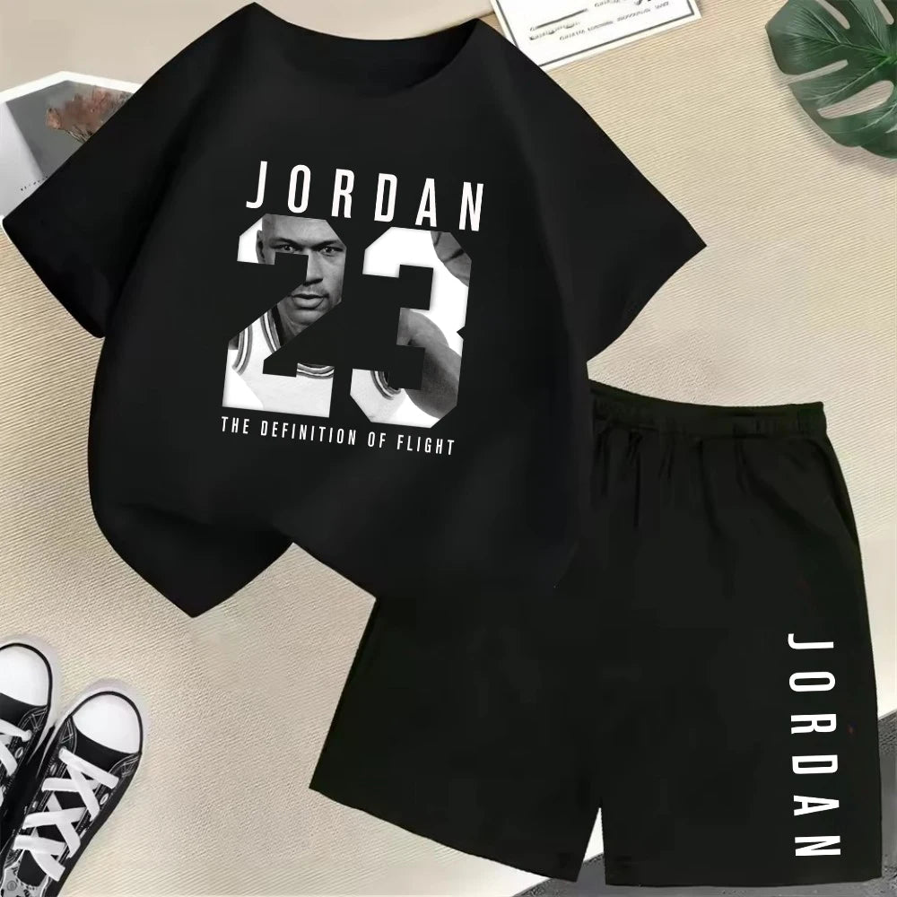 2-Piece Summer Sport Short-Sleeved Set
