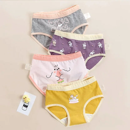 4-Piece Cotton Breathable Panties