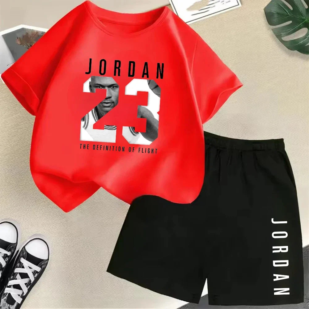 2-Piece Summer Sport Short-Sleeved Set