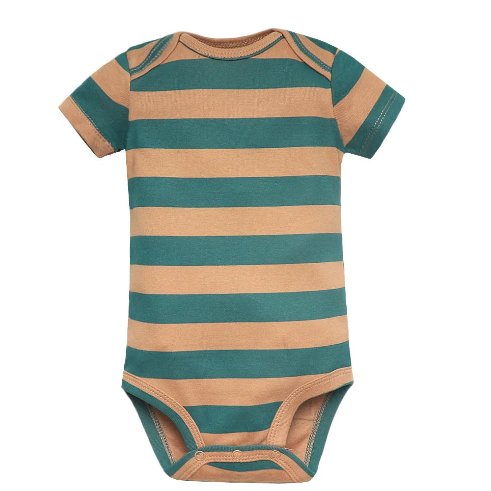 5-Pack Short Sleeve Soft Baby Bodysuits