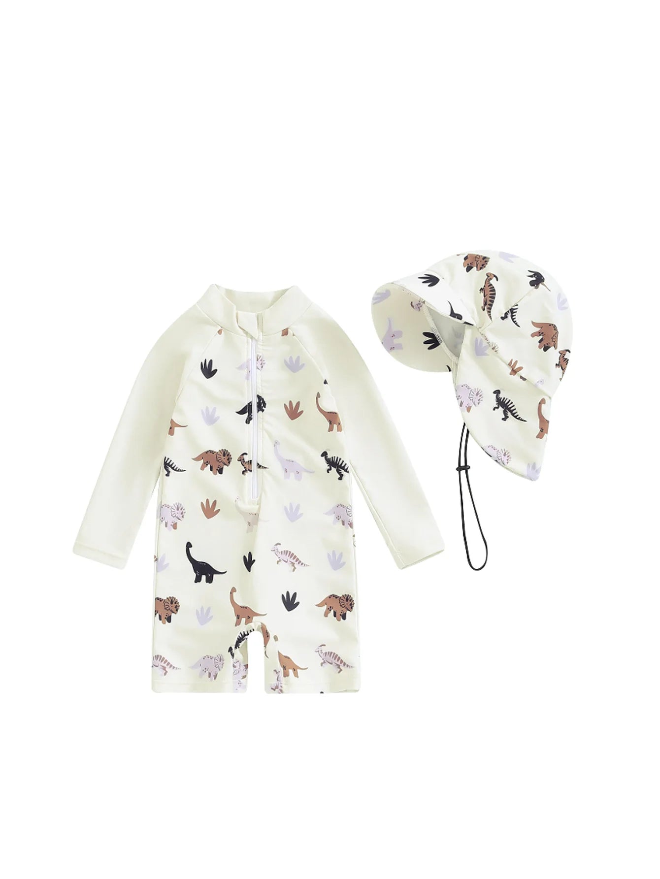 Quick Dry Long Sleeve Swimsuit with Sun Protection