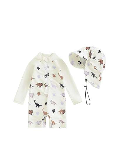 Quick Dry Long Sleeve Swimsuit with Sun Protection