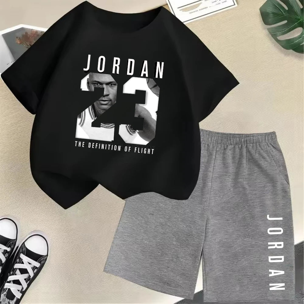 2-Piece Summer Sport Short-Sleeved Set