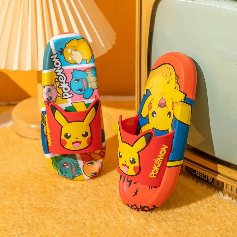 Cartoon Pikachu Flip-flops