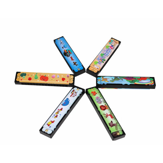 Children's Wooden Harmonica Musical Instrument