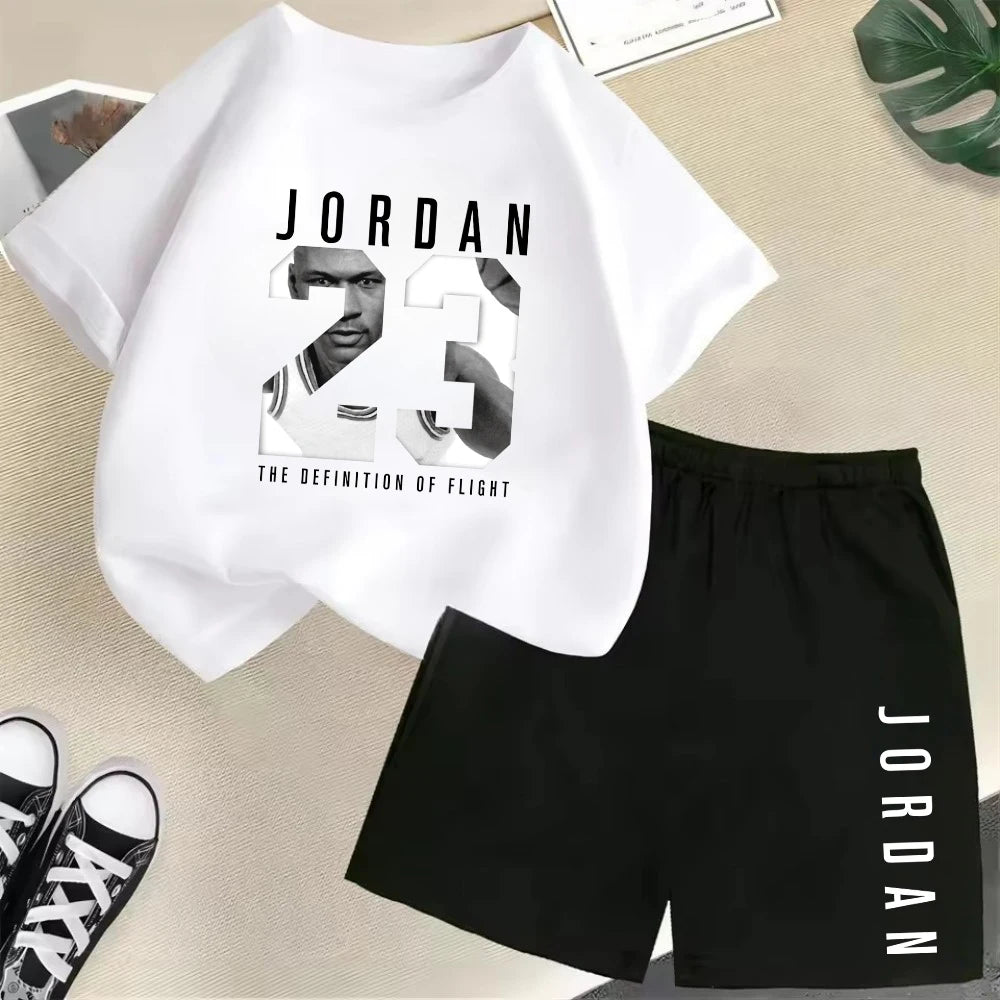 2-Piece Summer Sport Short-Sleeved Set
