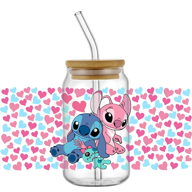 UV DTF Stitch Cup Stickers