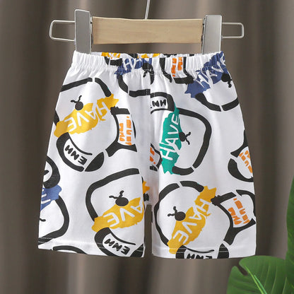3-Piece Cotton Casual Summer Shorts