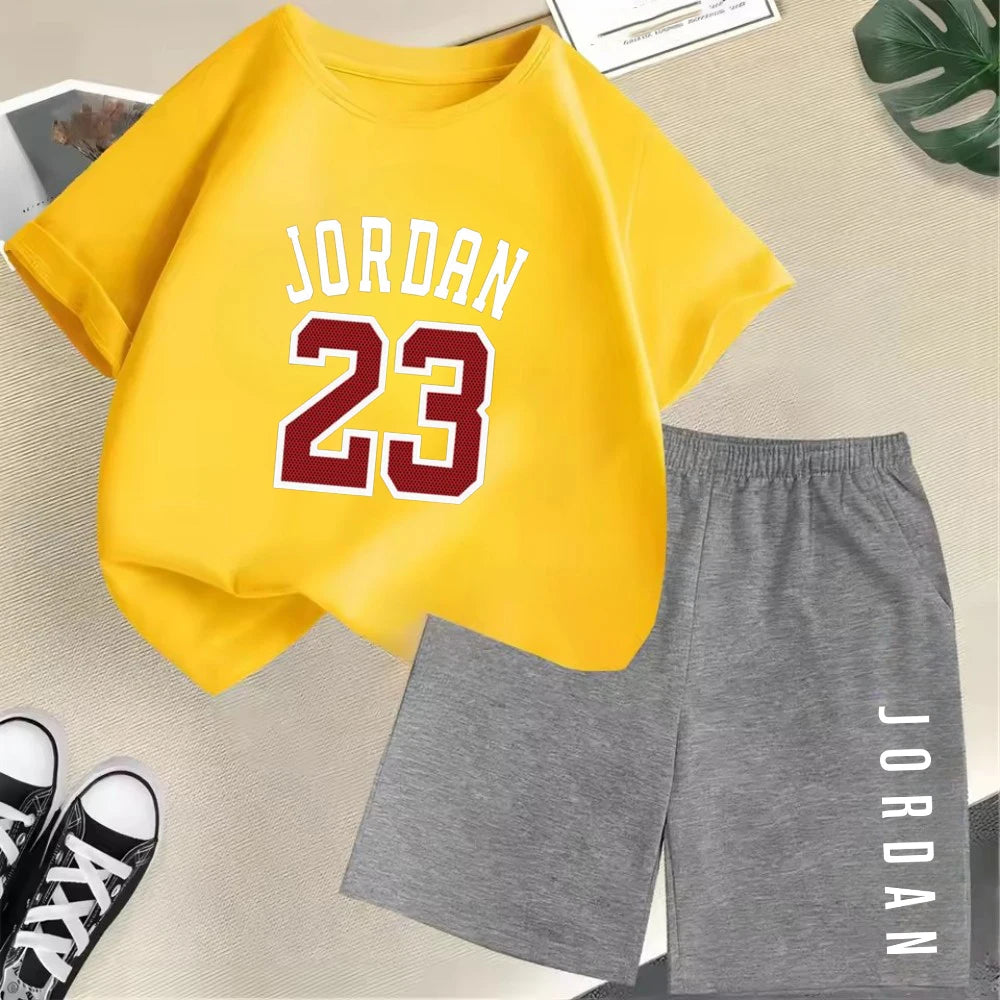 2-Piece Summer Sport Short-Sleeved Set