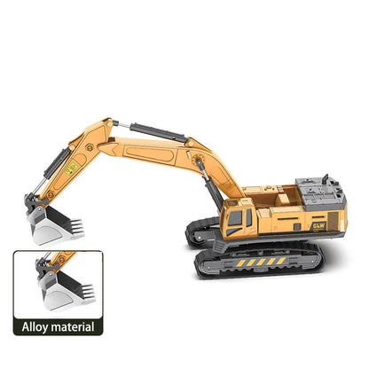 Engineering Diecast Inertial Driving Tractor, Excavator, Bulldozer, Crane, Kids Truck