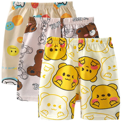 3-Piece Cotton Casual Summer Shorts