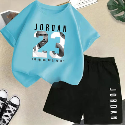 2-Piece Summer Sport Short-Sleeved Set
