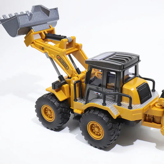Engineering Diecast Inertial Driving Tractor, Excavator, Bulldozer, Crane, Kids Truck