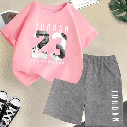 2-Piece Summer Sport Short-Sleeved Set