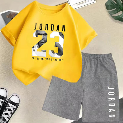 2-Piece Summer Sport Short-Sleeved Set