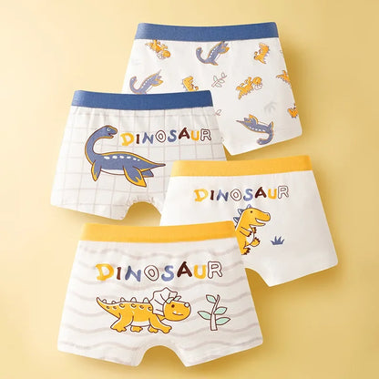 4-Piece Cartoon-Printed Briefs