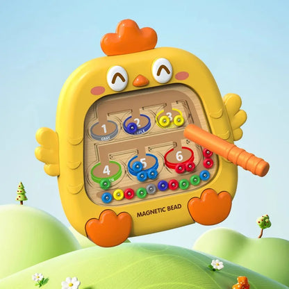 Montessori Magnetic Bead Maze – Motor Toy
