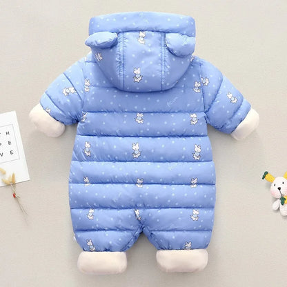 Baby Winter Snowsuit Hooded Warm Jumpsuit