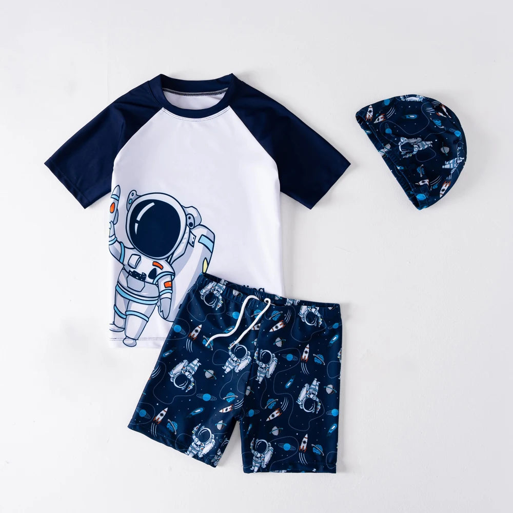 Sun Protective Short Sleeve Swim Suit