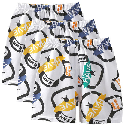 3-Piece Cotton Casual Summer Shorts