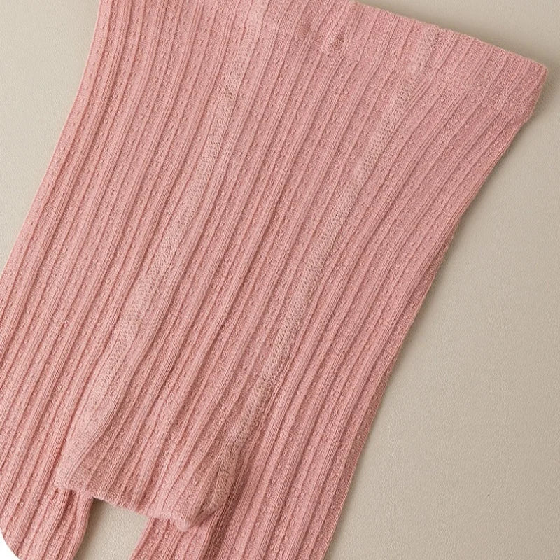 Girls Knitted Ribbed Leggings