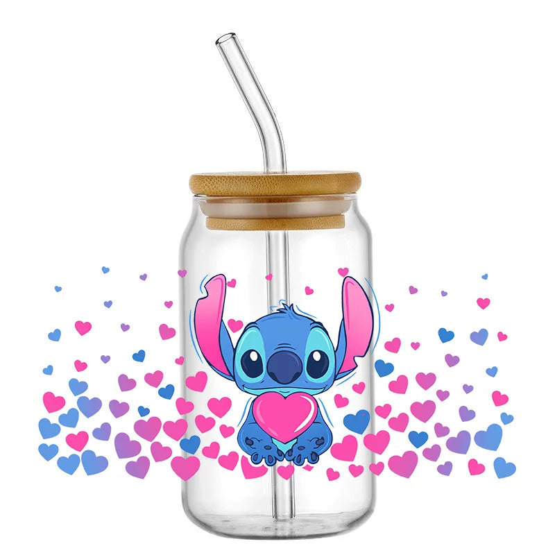 UV DTF Stitch Cup Stickers