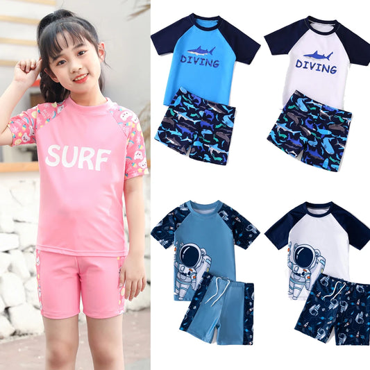 Sun Protective Short Sleeve Swim Suit