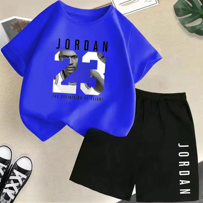 2-Piece Summer Sport Short-Sleeved Set