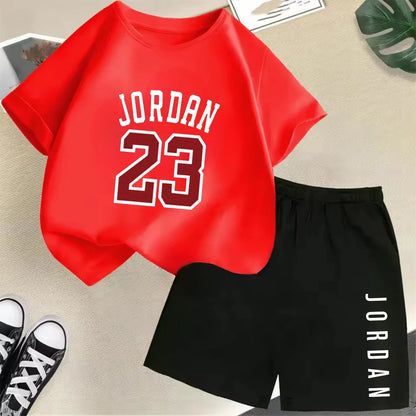 2-Piece Summer Sport Short-Sleeved Set