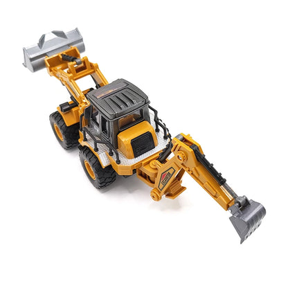 Engineering Diecast Inertial Driving Tractor, Excavator, Bulldozer, Crane, Kids Truck