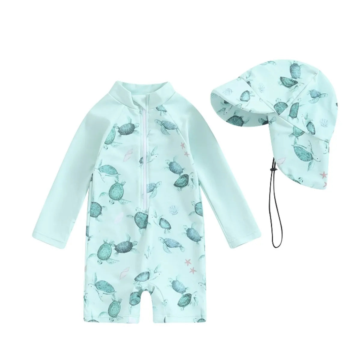 Quick Dry Long Sleeve Swimsuit with Sun Protection