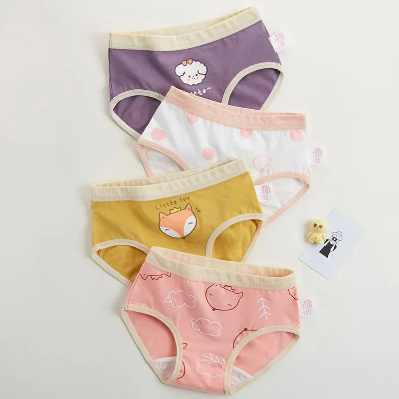 4-Piece Cotton Breathable Panties