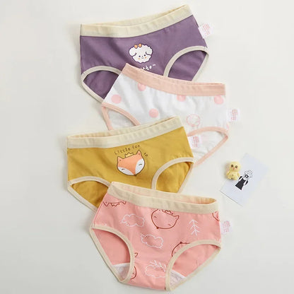 4-Piece Cotton Breathable Panties