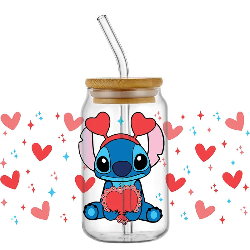 UV DTF Stitch Cup Stickers