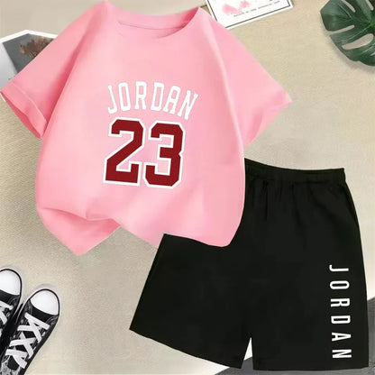 2-Piece Summer Sport Short-Sleeved Set
