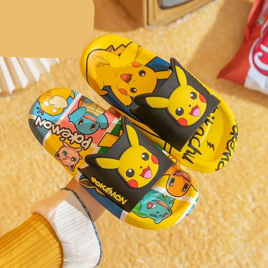 Cartoon Pikachu Flip-flops