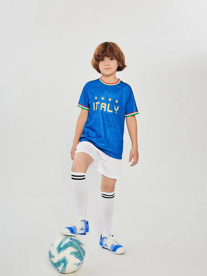 Italy Children's Soccer Jersey Set