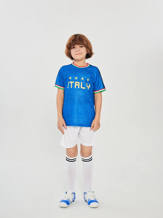 Italy Children's Soccer Jersey Set