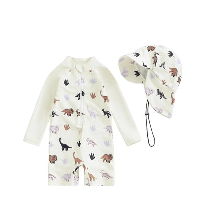 Quick Dry Long Sleeve Swimsuit with Sun Protection